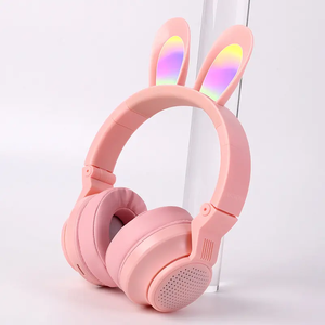 Stylish Wireless Hifi JST-29 Headset Best <strong>Funny</strong> Rabbit <strong>Headphones</strong> for Girls Wearing With Mic Over-ear Fone De Ouvido <strong>Headphones</strong> - Product Image 3