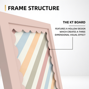 Nhà Máy Bán buôn hình sóng khung ảnh, hình sóng tối giản cardstock Máy tính để bàn khung ảnh hiển thị đứng - Product Image 4