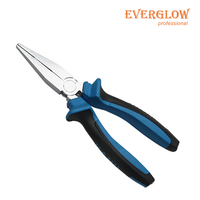 Alicates de Punta Larga de Alta Calidad con Diseño Moderno en Azul y Negro, Tamaño Personalizado, Material CRV y Mango de PVC