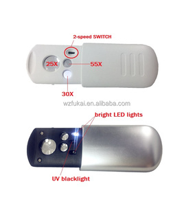 El más nuevo diseño de bolsillo joyeros lupa con LED y las luces UV - Product Image 4