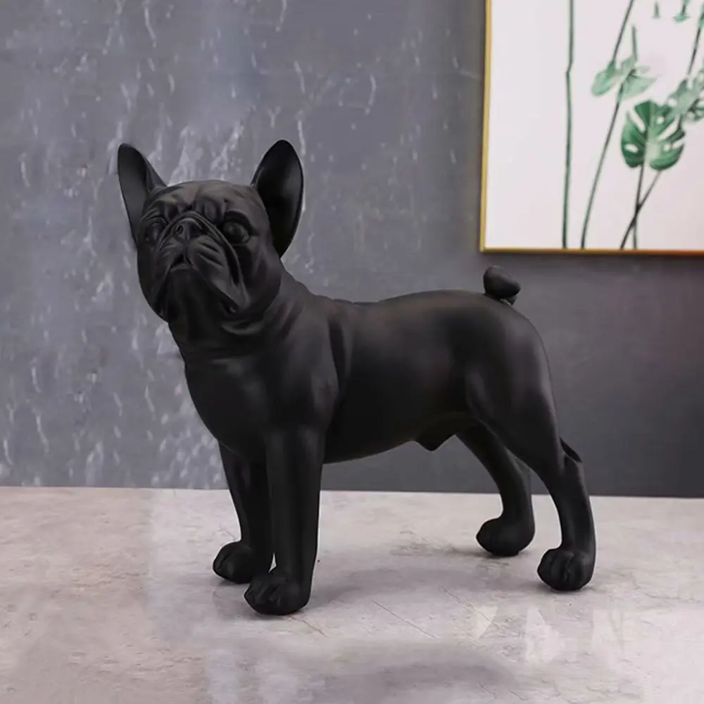 Bulldogge Miniaturen Figuren Tier Haustier Hund Statue Home Dekorationen Zubehör