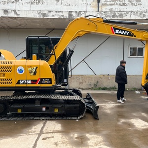 รถขุดตีนตะขาบมือสอง Sany SY75C Pro ขนาด 7.5 ตัน รุ่นปี 2023 พร้อมเครื่องยนต์ เกียร์ ปั๊ม PLC และชิ้นส่วนหลักอื่นๆ ขายดี - Product Image 3