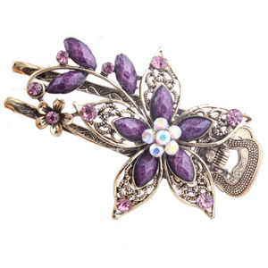 2312 Professional <strong>Wholesale</strong> Foreign Trade Hairpin Petal Hair Card <strong>Taobao</strong> Entity Ancient Color Source Website Hot Sales - Product Image 1