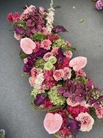 Boule de fleurs artificielles personnalisée PPS, rose, verte, marron, multicolore, pour décoration de table de mariage et événements