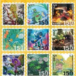 Collection de tampons aquarelle Pokémon DM – Impressions artistiques Pikachu, Charizard, Eevee – <span class=keywords><strong>Jeu</strong></span> de cartes en papier écologique avec boîte cadeau pour les fans - Product Image 4