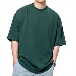 Camiseta de Algodón Orgánico para Hombre, Estilo Oversize, Ecológica, Diseño Liso, Corte Cuadrado - Product Image 2