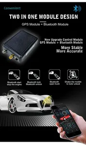 Cellulare smart app remote start vehicle GPS tracker 12V one way car alarm suit per tutte le auto