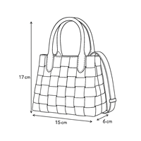 Tas Selempang Kulit Asli Premium Anyaman Kulit Unta Mewah, Tali Bahu Dapat Disesuaikan, Model Vintage Fashion Terbuka