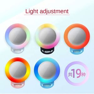 Anillo de Luz LED RGB con Clip para Teléfono Móvil, Fotografía, Selfie, Iluminación de Bolsillo para Transmisiones en Vivo, Venta al Por Mayor de Fábrica - Product Image 3