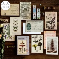 30 adet/kutu antik orman hayvanlar bitkiler örnek kartpostal Vintage Retro tarzı yaratıcı yazma tebrik hediye kartpostallar