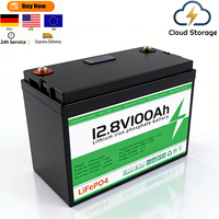 Batterie au lithium fer phosphate à semi-conducteurs personnalisée 12,8 V 100 Ah, 6000 cycles, température de fonctionnement -20~60°C, prix usine solaire Cloud