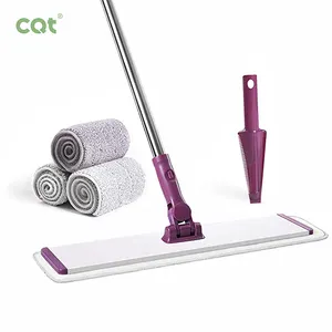 Best Selling Rectangle Microfiber Mop Reusable Mop Pads for Wet and Dust Floor Cleaning Aluminum Pole Material