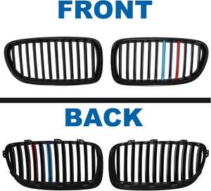 宝马5系ABS格栅F10 F18 2010-2017前保险杠格栅新款光泽肾单板条LUMA 10-17哑光黑色<span class=keywords><strong>M</strong></span>颜色 - Product Image 6