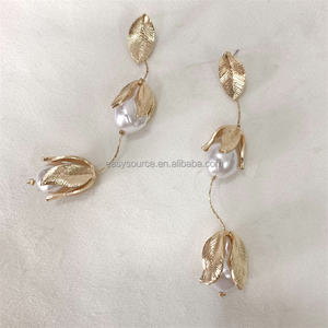 RE4667 새로운 트렌드 귀걸이 화이트 모조 진주 귀걸이 여성 파티 쥬얼리 - Product Image 2