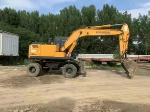 Hyundai R150W-7 utilisé 15 tonnes Wheel Excavator 2018 Model Engine & Motor 85Kw Power 0.71cbm Bucket Capacity - Product Image 2