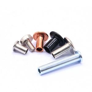 Rivets métalliques non standard personnalisés, norme ISO, en acier inoxydable nickelé, plusieurs types, solides, semi-tubulaires, pour stores. - Product Image 1