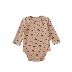 Eco Organic cotton Bamboo Clothes Snap Butter Baby Romper