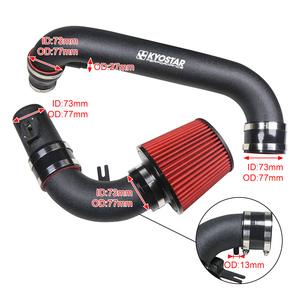 Pour VW Beetle CC Golf/GTi/Jetta MK6 Passat Tiguan AUDI A3/S3 système d'admission d'air froid 3 ''de haute qualité - Product Image 4
