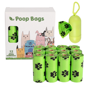 <span class=keywords><strong>S</strong></span>ıcak satış yüksek kalite biyobozunur Pet köpek kaka poşetleri özel Logo baskılı çevre dostu plastik Doggie atık torbaları toptan - Product Image 1