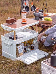 Hot Sale Wholesale Convenient Outdoor Camping Foldable Storage Box With Lid