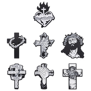 Chúa Giêsu Chữ Thập Men <span class=keywords><strong>Pins</strong></span> Christian Trâm Vương Miện Của Gai Chúa Giêsu Ve Áo Huy Hiệu Ba Lô Quần Áo Đồ Trang Sức Phụ Kiện Punk Gothic Pin - Product Image 5