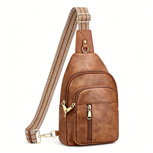 Bolsos cruzados antirrobo para mujer, bolso bandolera RFID, bolso de viaje cruzado de cuero vegano para mujer y hombre - Product Image 1
