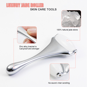 Rodillo de Jade de Aleación de Zinc con Logotipo Personalizado, Marca Privada, Herramienta de Belleza Facial de Piedra 100% Natural, Suministro al por Mayor - Product Image 2
