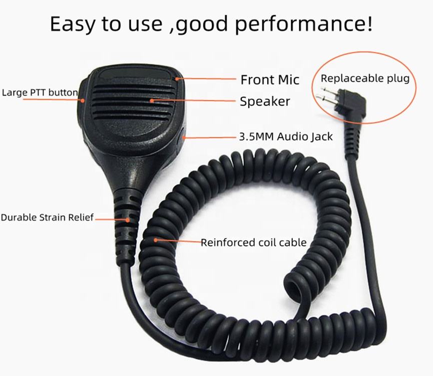 Remote Control Speaker Mic for Motorola Two Way Radios