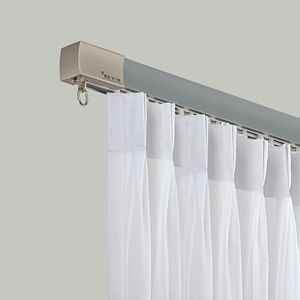 Rail de rideau long et invisible en alliage d'aluminium et <span class=keywords><strong>PVC</strong></span>, robuste, anti-rouille, moderne, pour bureau, maison, accessoire de mariage et de baptême - Product Image 5