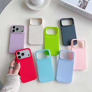 Funda Compatible con iPhone 17, Funda Protectora Antigolpes para iPhone 17 Pro, Funda Mate Suave Color Caramelo con Orificios Grandes - Product Image 3