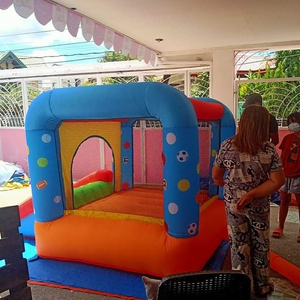 NBINFLATABLE Maison rebondissante extérieure <span class=keywords><strong>Trampoline</strong></span> Château Toboggan Maison gonflable avec <span class=keywords><strong>piscine</strong></span> pour enfants - Product Image 3