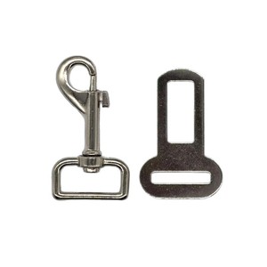Clip de laisse pour chien en alliage de zinc avec crochet en P, diamètre intérieur 25 mm, attache rapide, accessoire pour animaux de compagnie, connecteur de boucle de sécurité pour voiture - Product Image 4