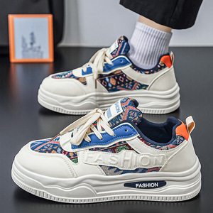 Zapatillas Casuales con Plataforma para Hombre, Primavera 2026, Diseño Floral Transpirable, Zapatos Cómodos para Caminar - Product Image 1