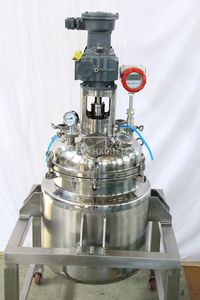 Réacteur chimique en acier inoxydable bibo 100L à polissage haute performance (Cuve de réaction) avec moteur semi-automatique haute productivité - Product Image 4