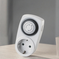 Temporizador Portátil de 3680W, Temporizador Mecánico Programable de 24 Horas con Enchufe