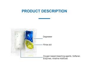 Poudre de capsules de lave-vaisselle de qualité supérieure à nettoyage puissant et détergent à vaisselle à dosettes 2 liquides OEM & ODM - Product Image 3