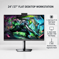 PC tout-en-un, taille maximale de la GPU 235x115x38mm, prise en charge des cartes graphiques dédiées, écran 24-27 pouces FHD, Intel Core I5, DDR4, SSD, Windows 11, Bluetooth