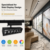 Luz LED Lineal SMD para Riel, 30W 35W, Ángulo de Haz Ajustable 24/36 Grados, CRI90, Tuya Smart, para Exhibición en Salas de Exposición