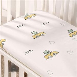 Factory Wholesale <b>Muslin</b> Crib Silk Sheets for Baby Girl Boy Neutral Soft Cotton Baby Sheet for 52''x28'' Standard Crib Mattress - Product Image 4