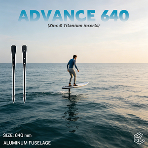 Fuselaje Axis Black Ultrashort 640mm Advance+ con Anodo de Zinc, Accesorios para Hidroala, Tornillos de Aluminio para Surf Foil - Product Image 2
