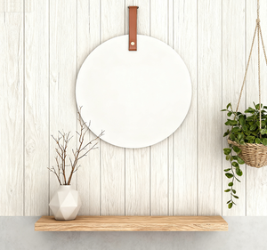 Miroir arrondi biseauté pour salle de bain et décoration murale de salon - Product Image 2