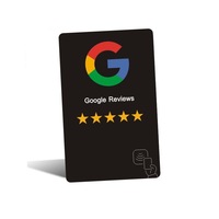 Vente chaude Personnalisé Instagram Facebook Google Avis Carte Passif NFC213 Programmable Nfc Google Review Card