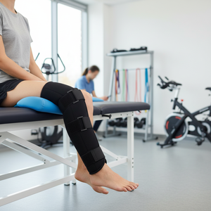Cinturón de Soporte para Pierna Inferior, Negro, Multifuncional, con Velcro, Férula de Fijación para Pantorrilla, para Recuperación de Fracturas de Tibia y Fíbula - Product Image 3