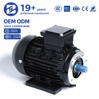 Moteurs électriques asynchrones triphasés industriels à induction AC IE3 380v IP55 BIOTE YE3-80M2-6 0.55kw 0.75kw pour compresseur d'air