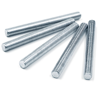 DIN975 DIN976 Zinc Plated Carbon Steel Full Thread Coil Rod 1m 2m 3m Custom Length All Thread Stud Bar Threaded Fastener