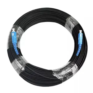Kabel PATCH kabel DROP FTTH, 30M 50M 100M 150M 200M serat optik 1 CORE SM G657A1 telah terhubung