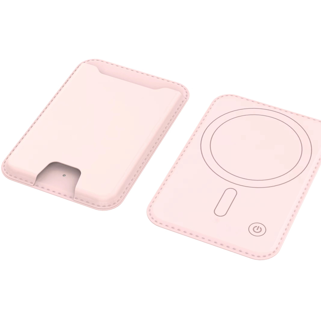 Magnetic PU Leather Wallet Finder Wireless Charging Rechargeable Battery Bluetooth Tracker Anti- Lost Card Holder Locator