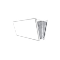 Éclairage LED Zhiming blanc laiteux pour terrain de badminton, à montage mural/plafond, panneau plat, 60W/160W, haute luminosité, boîtier en aluminium