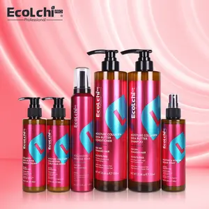 Private Label Ecolchi Organic Moisturizing Leave-in Hair Conditioner Curly Hair protein Cream For African