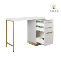 Offre Spéciale de coiffure style miroir de table salon de coiffure meubles ensemble avec armoire de rangement table de salon